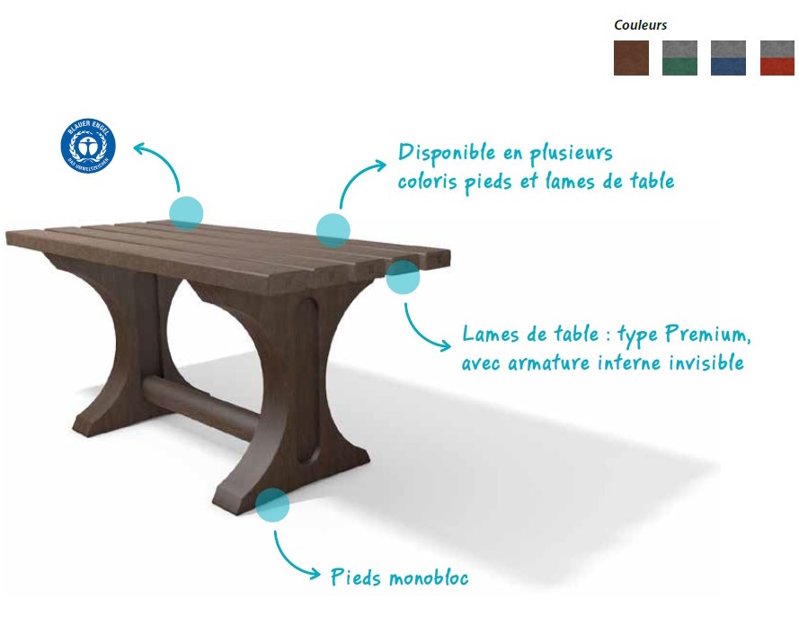 Table pique-nique Valériane 6